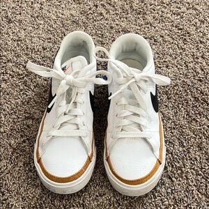 Nike White and Brown Sneakers